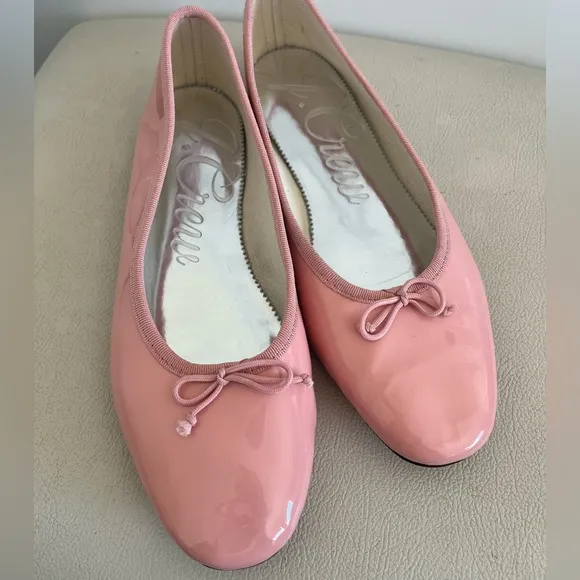 J. Crew Zoe Pink Patent Leather Ballet Flats Shoes Women’s Size 8.5