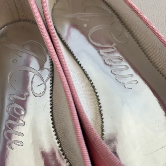 J. Crew Zoe Pink Patent Leather Ballet Flats Shoes Women’s Size 8.5