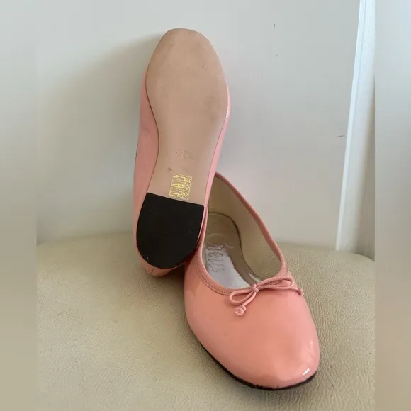 J. Crew Zoe Pink Patent Leather Ballet Flats Shoes Women’s Size 8.5