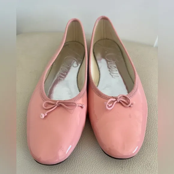 J. Crew Zoe Pink Patent Leather Ballet Flats Shoes Women’s Size 8.5