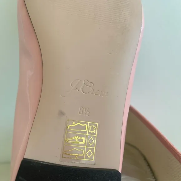 J. Crew Zoe Pink Patent Leather Ballet Flats Shoes Women’s Size 8.5
