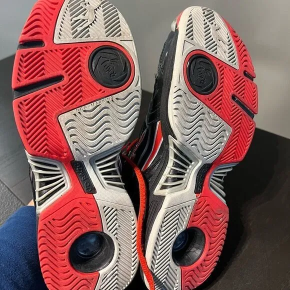 JB Rags Men shoes black/red size 8.5