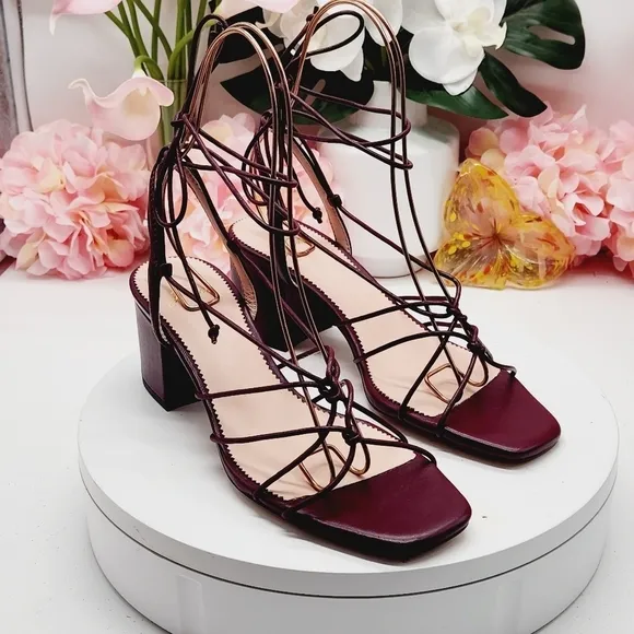 J.Crew Odette Knotted Sandals In Leather Size 8