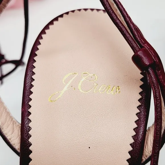 J.Crew Odette Knotted Sandals In Leather Size 8