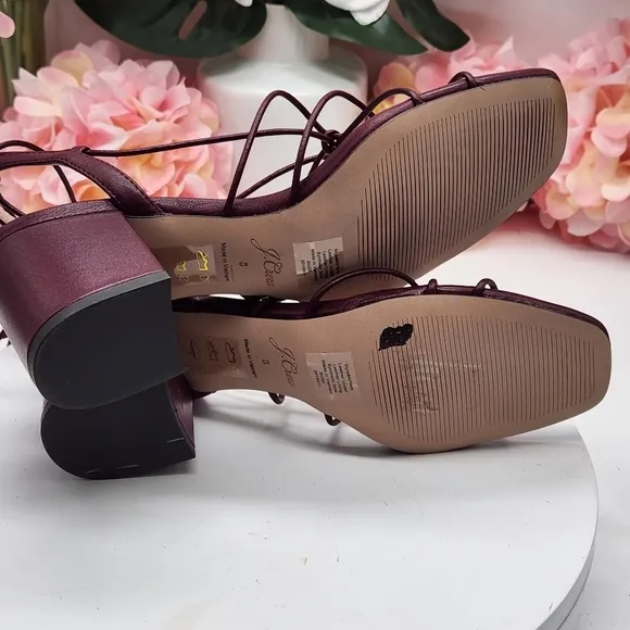 J.Crew Odette Knotted Sandals In Leather Size 8