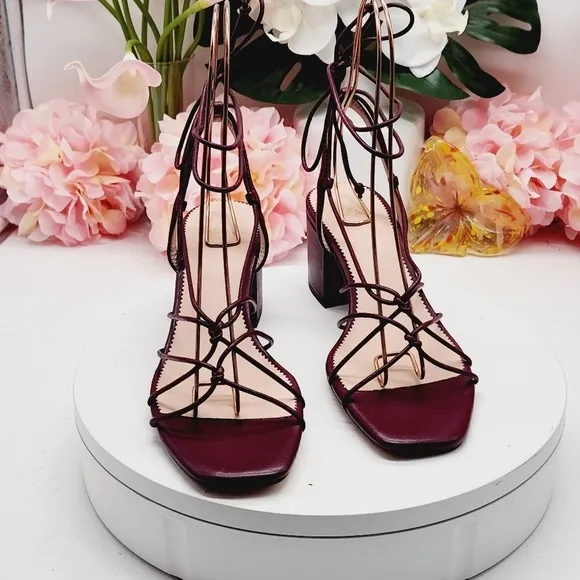 J.Crew Odette Knotted Sandals In Leather Size 8