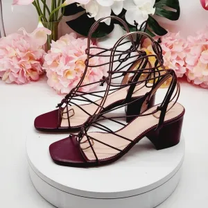 J.Crew Odette Knotted Sandals In Leather Size 8