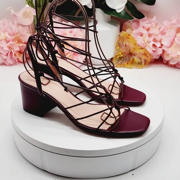 J.Crew Odette Knotted Sandals In Leather Size 8