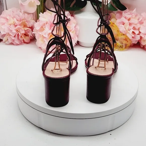 J.Crew Odette Knotted Sandals In Leather Size 8