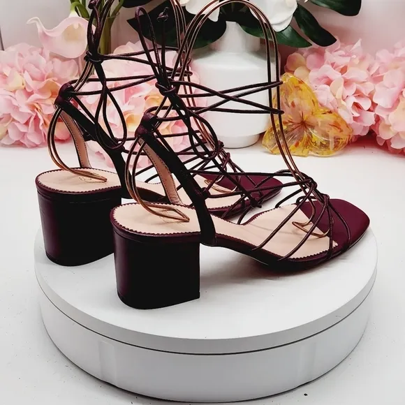 J.Crew Odette Knotted Sandals In Leather Size 8