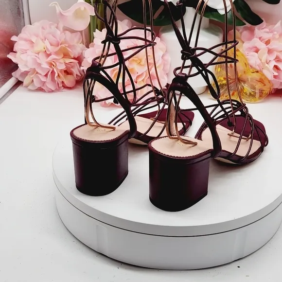 J.Crew Odette Knotted Sandals In Leather Size 8