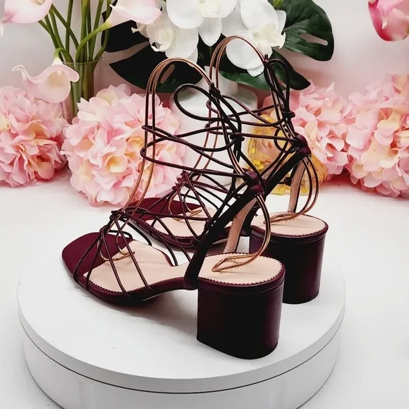 J.Crew Odette Knotted Sandals In Leather Size 8