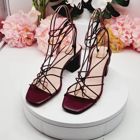 J.Crew Odette Knotted Sandals In Leather Size 8