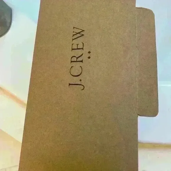 JCrew woman's size 9 woven gold flat slingbacks new in box