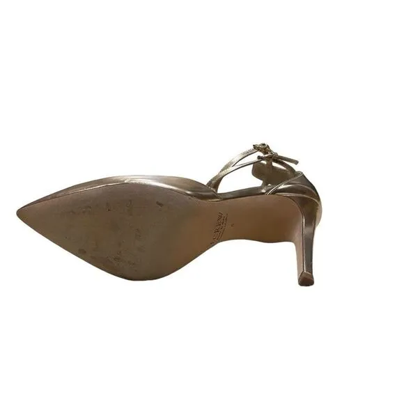 🌟 J.Crew Gold Pumps with Straps
