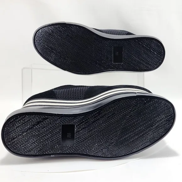 JEFFREY CAMPBELL - Platform sneakers, approx 5.5&quot;, black/off-white, size 9M