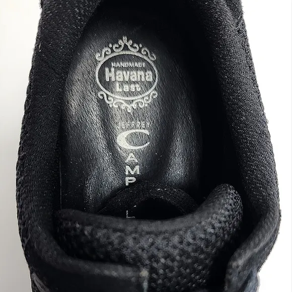 JEFFREY CAMPBELL - Platform sneakers, approx 5.5&quot;, black/off-white, size 9M