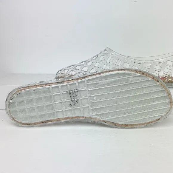Jellypop Jelly Cork Shoes Netted Summer Flats Viral Y2k