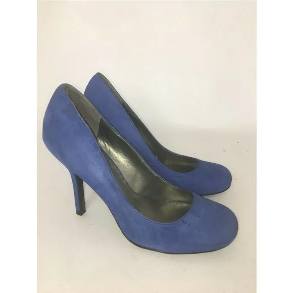 Jessica Simpson High Heels Pumps Blue Suede