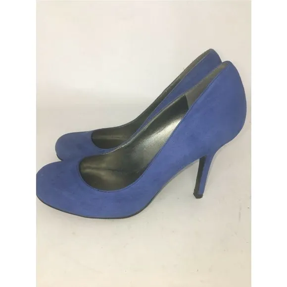 Jessica Simpson High Heels Pumps Blue Suede
