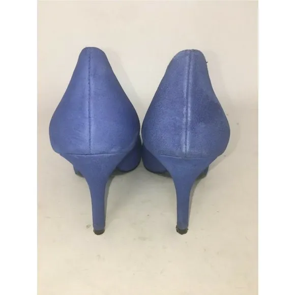 Jessica Simpson High Heels Pumps Blue Suede