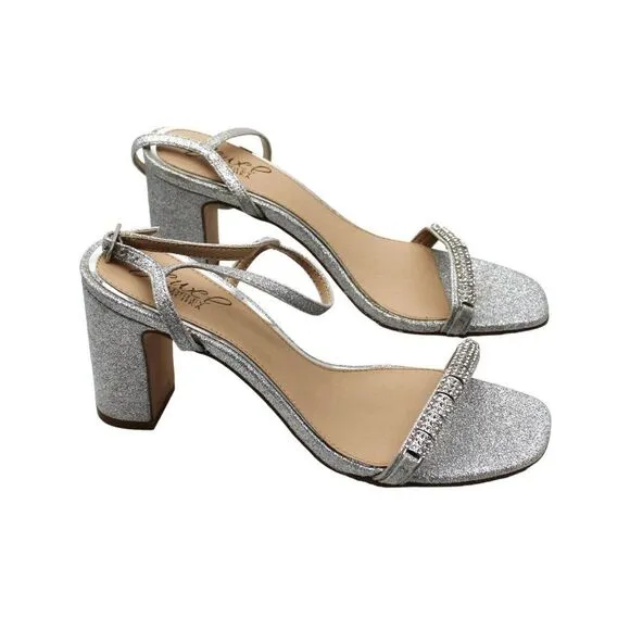 Jewel Badgley Mischka Women's Charlee Embellished Evening Sandals