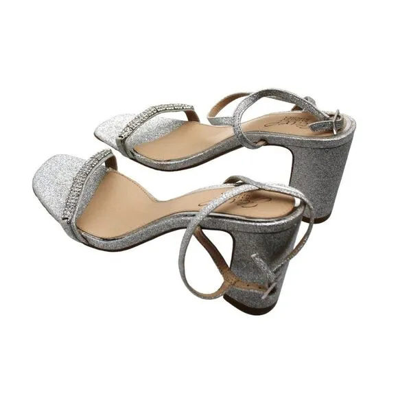 Jewel Badgley Mischka Women's Charlee Embellished Evening Sandals
