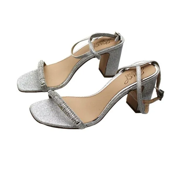 Jewel Badgley Mischka Women's Charlee Embellished Evening Sandals