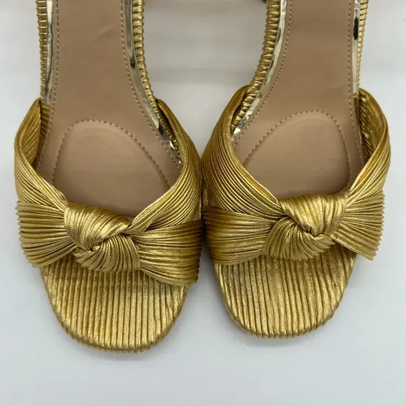 JEWEL BADGLEY MISCHKA Women's Hydee Knot Stiletto Evening Sandals Size 6.5