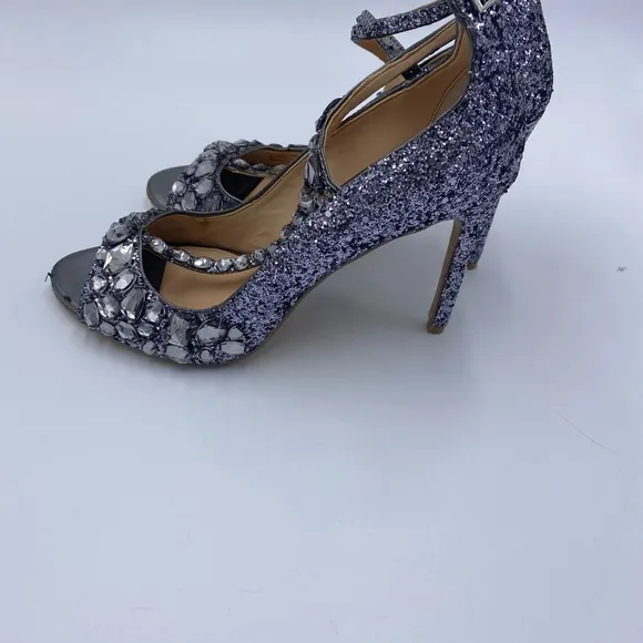 Jewel badgley mishmash crystal sparkle high heels wedding shoes