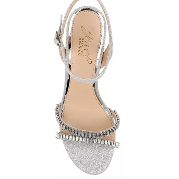 Jewel Badgley Mischka Women's Gallant Platform Evening Sandals Size 8.5 NEW $150