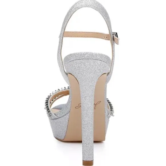 Jewel Badgley Mischka Women's Gallant Platform Evening Sandals Size 8.5 NEW $150