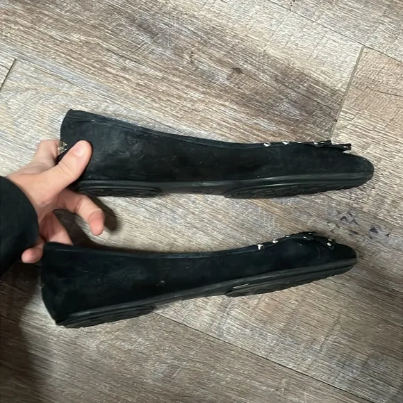 Jimmy Choo studded fringe leather ballet flats