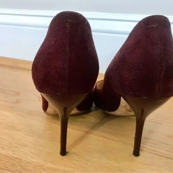 Jimmy Choo Burgundy Mitchel Suede pump size 37