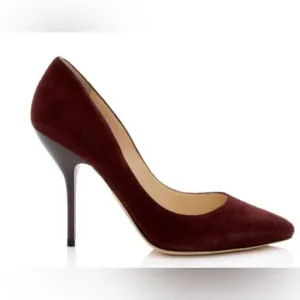 Jimmy Choo Burgundy Mitchel Suede pump size 37