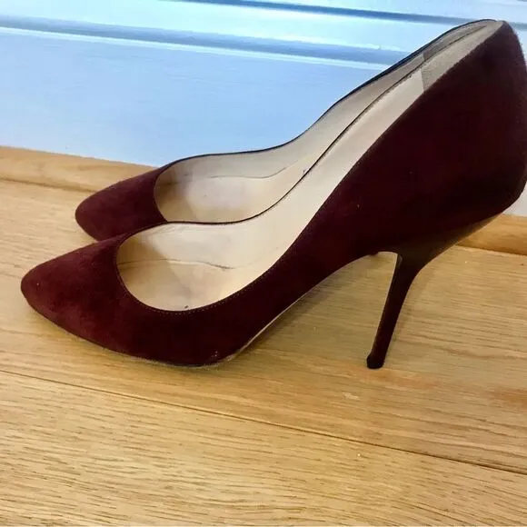 Jimmy Choo Burgundy Mitchel Suede pump size 37