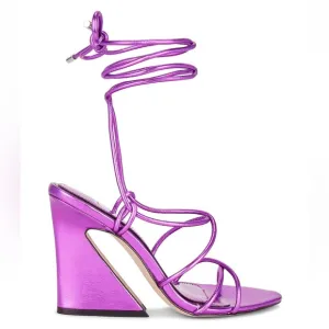 JLO x REVOLVE NWT BLEEKER LACE UP SANDALS NWT AND BOX SIZE 8.5