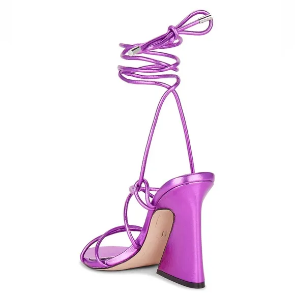 JLO x REVOLVE NWT BLEEKER LACE UP SANDALS NWT AND BOX SIZE 8.5