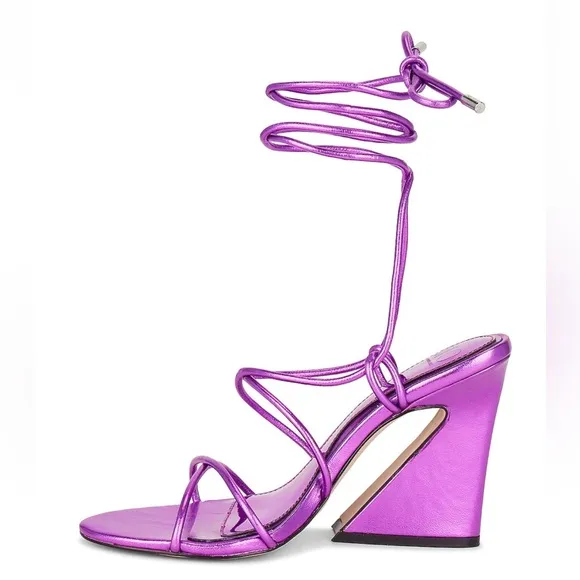 JLO x REVOLVE NWT BLEEKER LACE UP SANDALS NWT AND BOX SIZE 8.5