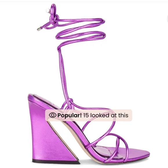 JLO x REVOLVE NWT BLEEKER LACE UP SANDALS NWT AND BOX SIZE 8.5