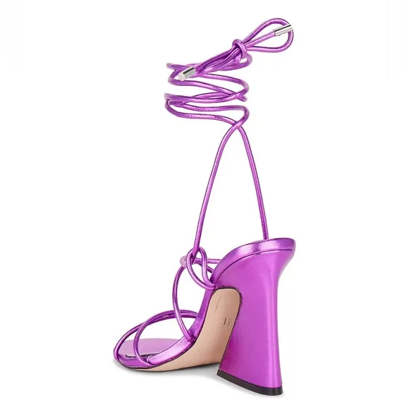 JLO x REVOLVE NWT BLEEKER LACE UP SANDALS NWT AND BOX SIZE 8.5