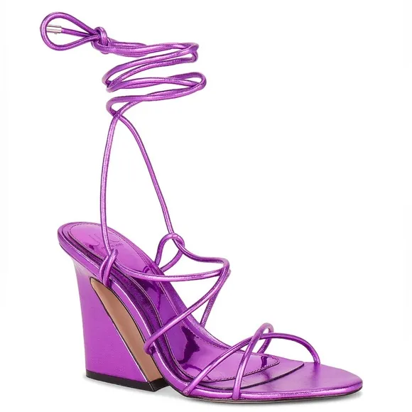 JLO x REVOLVE NWT BLEEKER LACE UP SANDALS NWT AND BOX SIZE 8.5