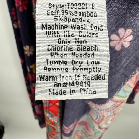 Johnny Was Lindero V-neck Tiered Dress Multi Color Size XLarge