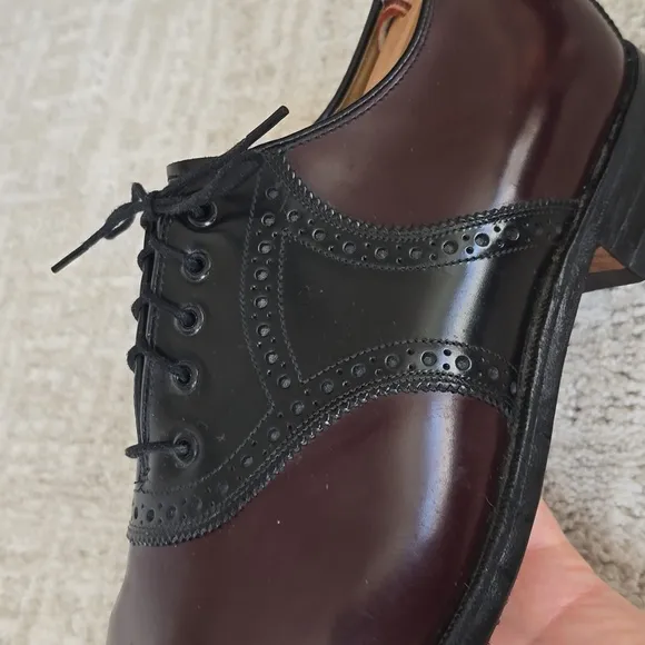 Johnston &amp; Murphy | Burgundy and Black Oxford Shoes