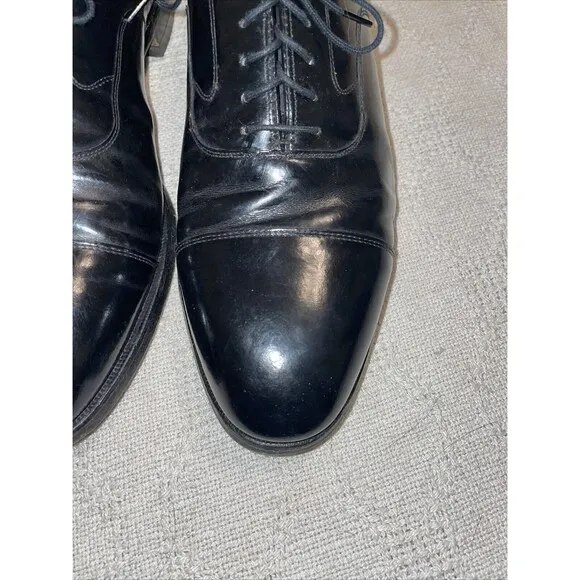 Johnston &amp; Murphy Optima Men’s Dress Shoes Sz 9.5 D Black Leather Captoe Formal