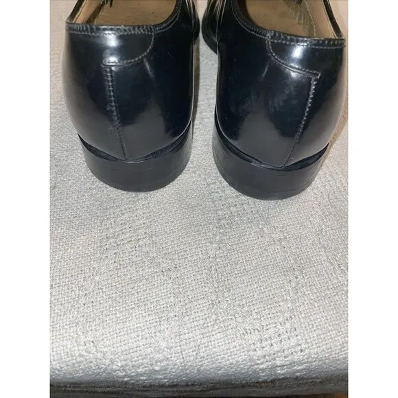 Johnston &amp; Murphy Optima Men’s Dress Shoes Sz 9.5 D Black Leather Captoe Formal