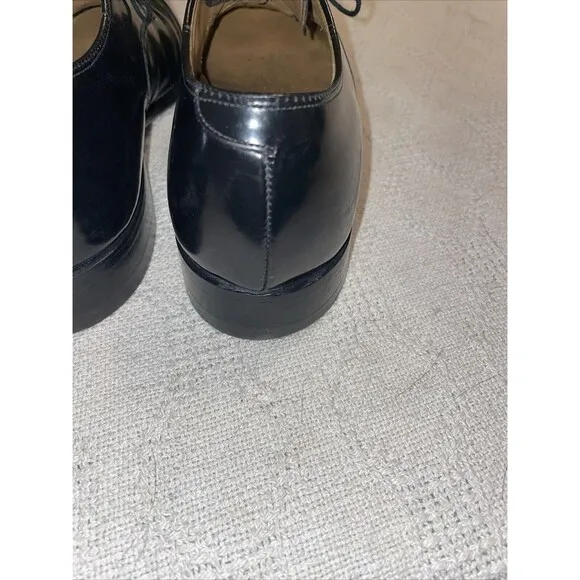 Johnston &amp; Murphy Optima Men’s Dress Shoes Sz 9.5 D Black Leather Captoe Formal