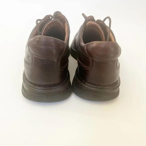 Johnston‎ &amp; Murphy SHULER Men Shoes Size 12 M Brown Leather Lace Up