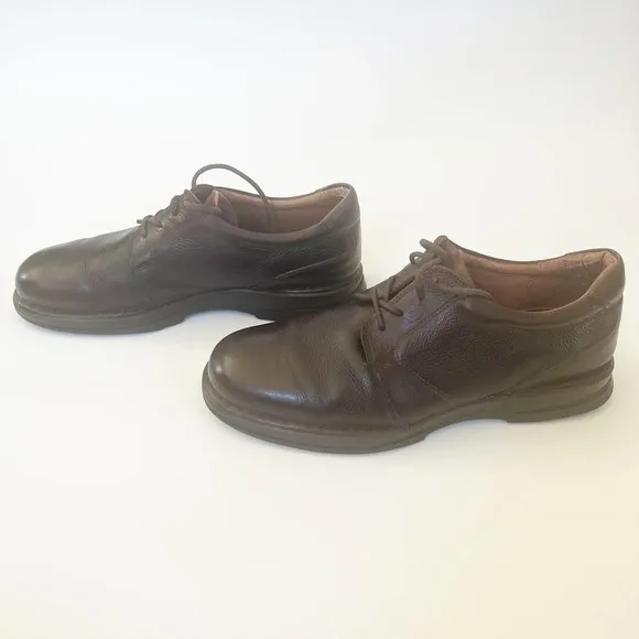 Johnston‎ &amp; Murphy SHULER Men Shoes Size 12 M Brown Leather Lace Up