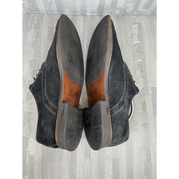 Johnston Murphy Oxford size 10 Mens Black Suede Dress Shoes